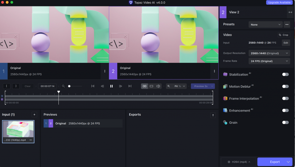 图片[1]-Topaz Video AI v4.0.0 英文激活版「Ai智能视频增强模型软件」-Mac软件免费下载-Mac良选