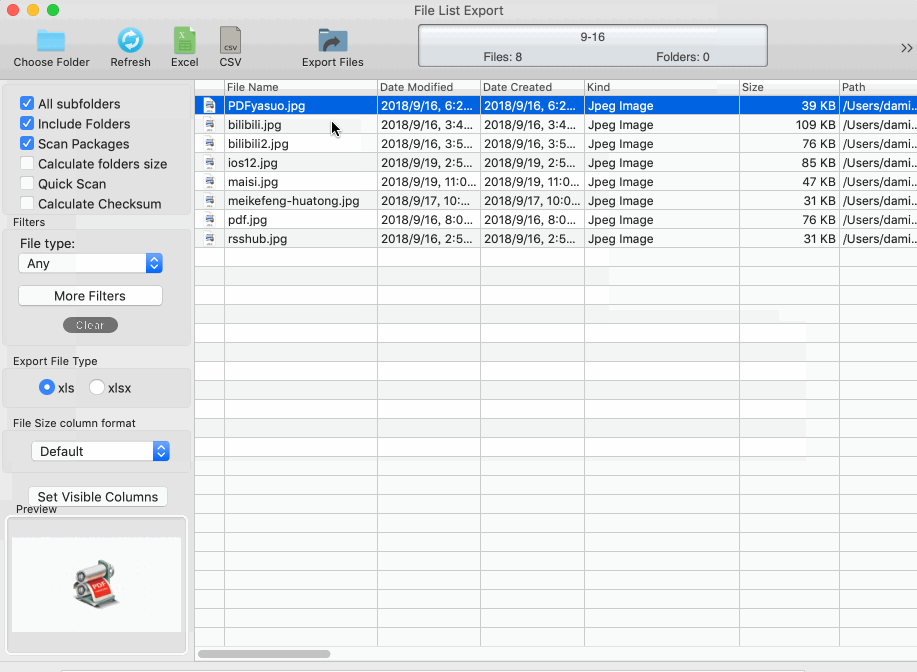 图片[2]-File list Export for Mac v2.9.3 激活版 「文件列表导出工具」-Mac软件免费下载-Mac良选