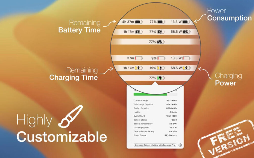 图片[2]-Energiza for mac v1.3.1激活英文版 电量管理工具-Mac软件免费下载-Mac良选