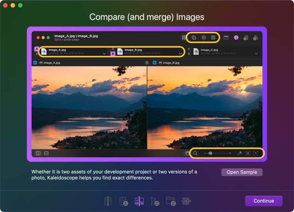 图片[2]-Kaleidoscope for Mac v4.3.1 英文激活版 图片和文本差异比较工具-Mac软件免费下载-Mac良选