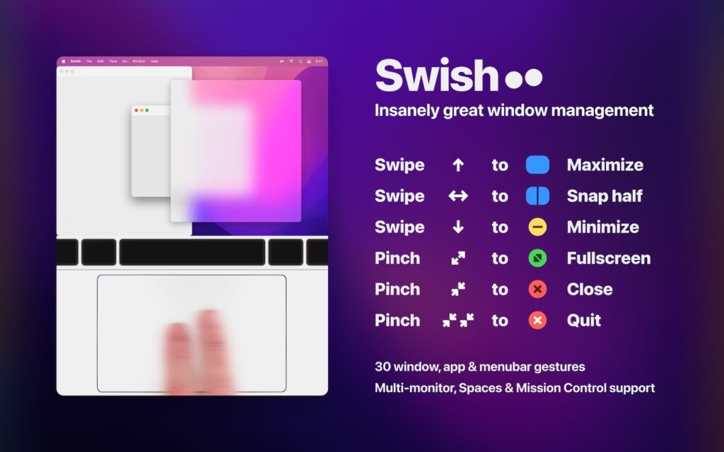 图片[1]-Swish for Mac v1.10.3免激活版 MacBook触控板窗口管理-Mac软件免费下载-Mac良选