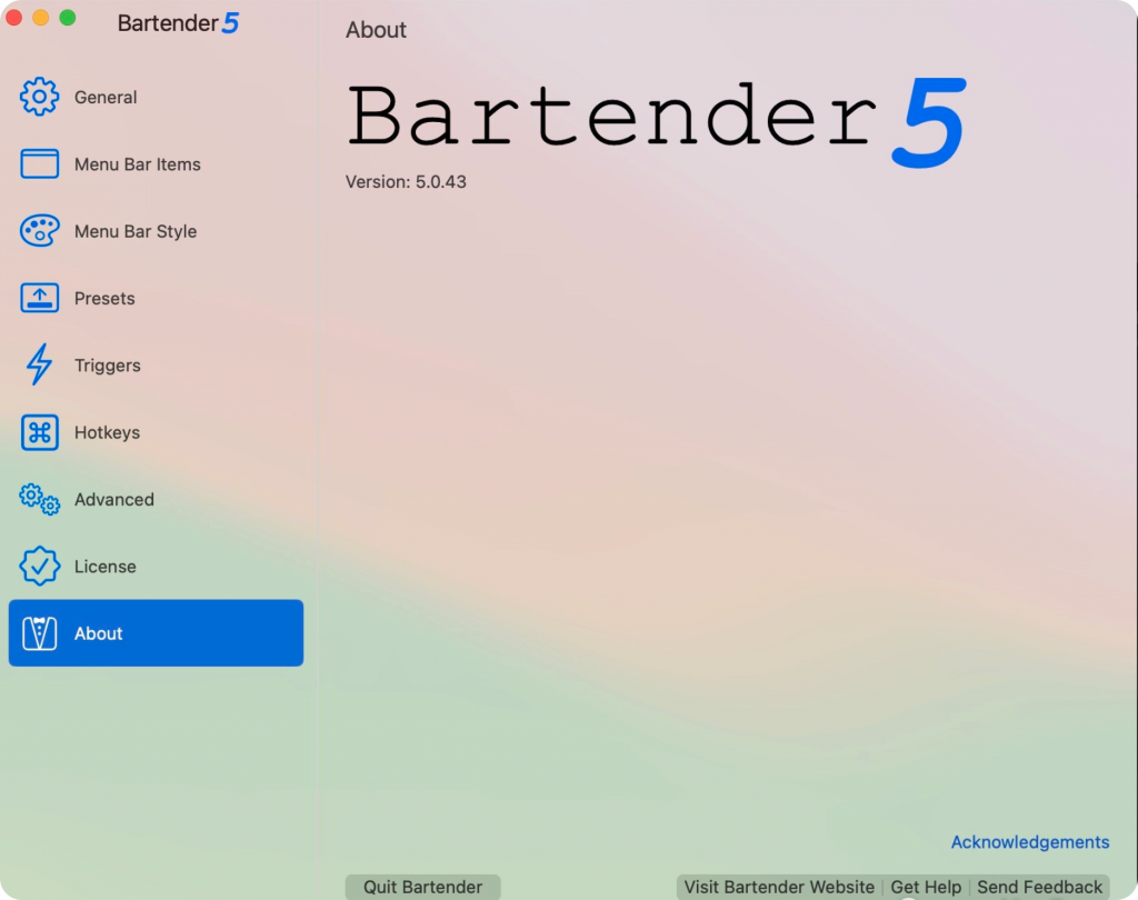 图片[2]-Bartender 5 v5.0.48 英文破解版 管理菜单栏图标-Mac软件免费下载-Mac良选