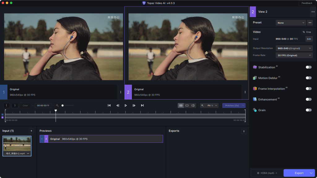 图片[1]-Topaz Video AI v4.2.1 英文激活版「Ai智能视频增强软件」-Mac软件免费下载-Mac良选