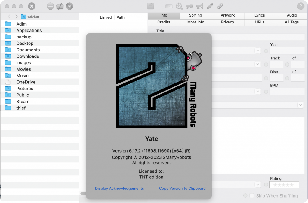 图片[1]-Yate for Mac v6.17.2 激活版「音乐标签管理工具」-Mac软件免费下载-Mac良选