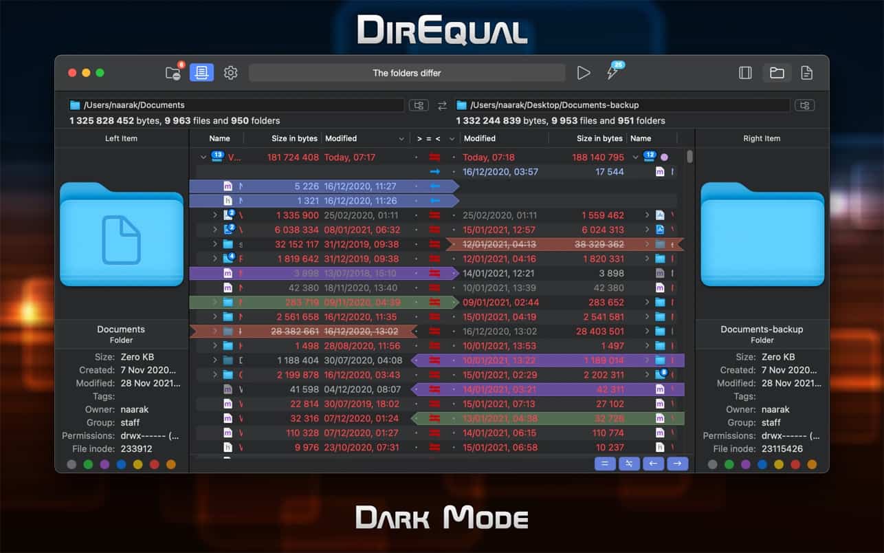 图片[1]-DirEqual for Mac v5.8 激活版 文件夹比较工具-Mac软件免费下载-Mac良选