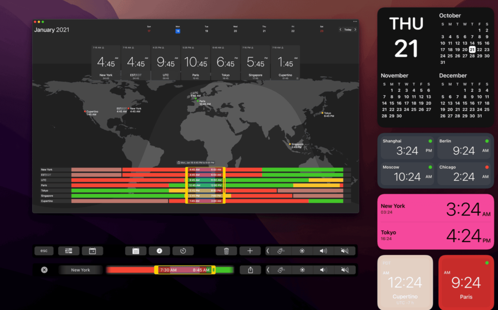图片[1]-The Clock v4.9.6 中文破解版 菜单栏日历/世界时钟-Mac软件免费下载-Mac良选