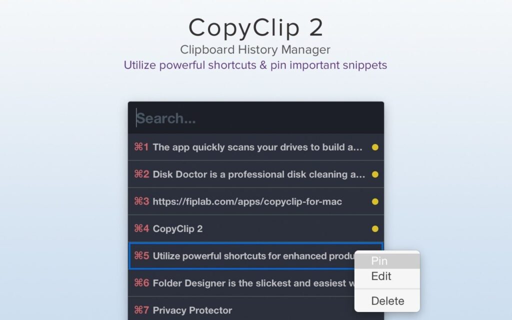 图片[2]-CopyClip v2.9.99.2破解版 好用的剪贴历史管理工具-Mac软件免费下载-Mac良选