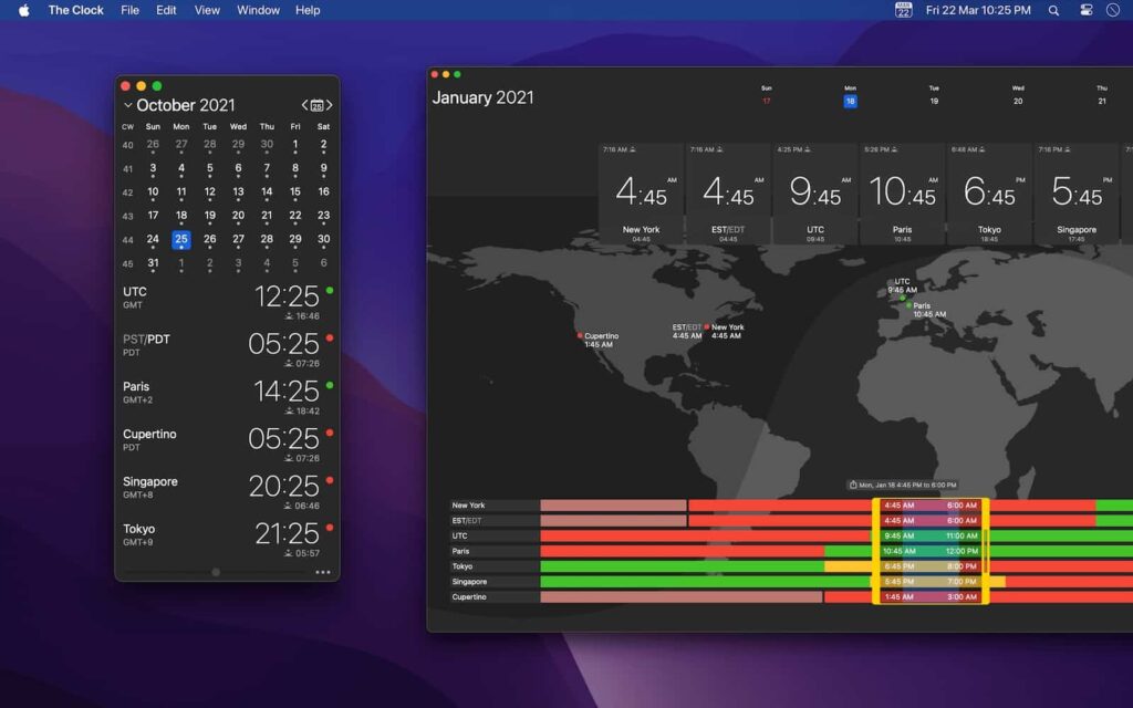 图片[2]-The Clock v4.9.6 中文破解版 菜单栏日历/世界时钟-Mac软件免费下载-Mac良选