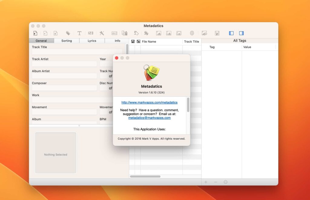 图片[1]-Metadatics for mac v1.6.10直装版 音频编辑器-Mac软件免费下载-Mac良选