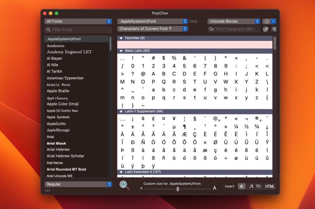 图片[2]-PopChar for Mac v9.5（23134）激活版 mac特殊字符输入工具-Mac软件免费下载-Mac良选