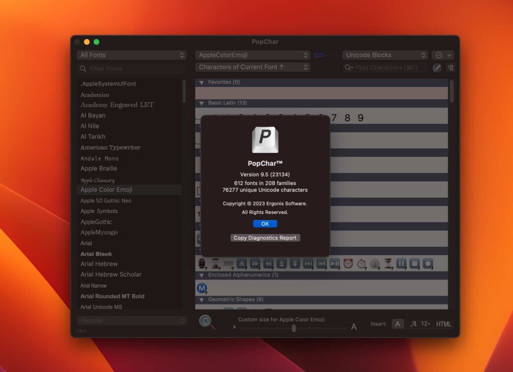 图片[1]-PopChar for Mac v9.5（23134）激活版 mac特殊字符输入工具-Mac软件免费下载-Mac良选