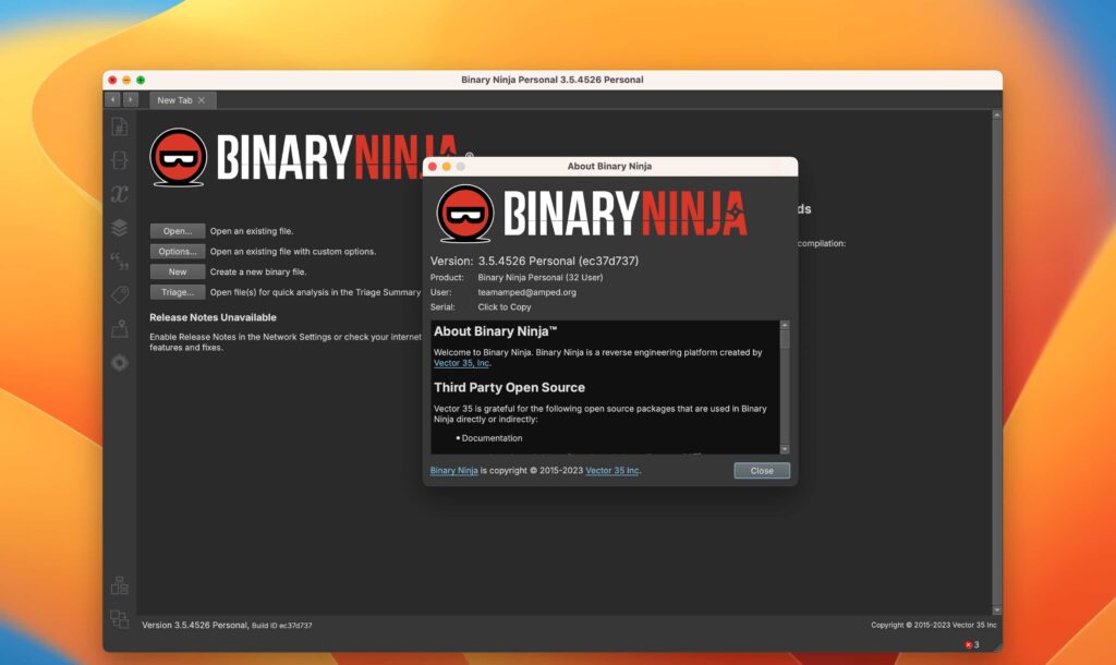 图片[1]-Vector 35 Binary Ninja for Mac v4.1.5902激活版 二进制分析平台逆向编译器-Mac软件免费下载-Mac良选