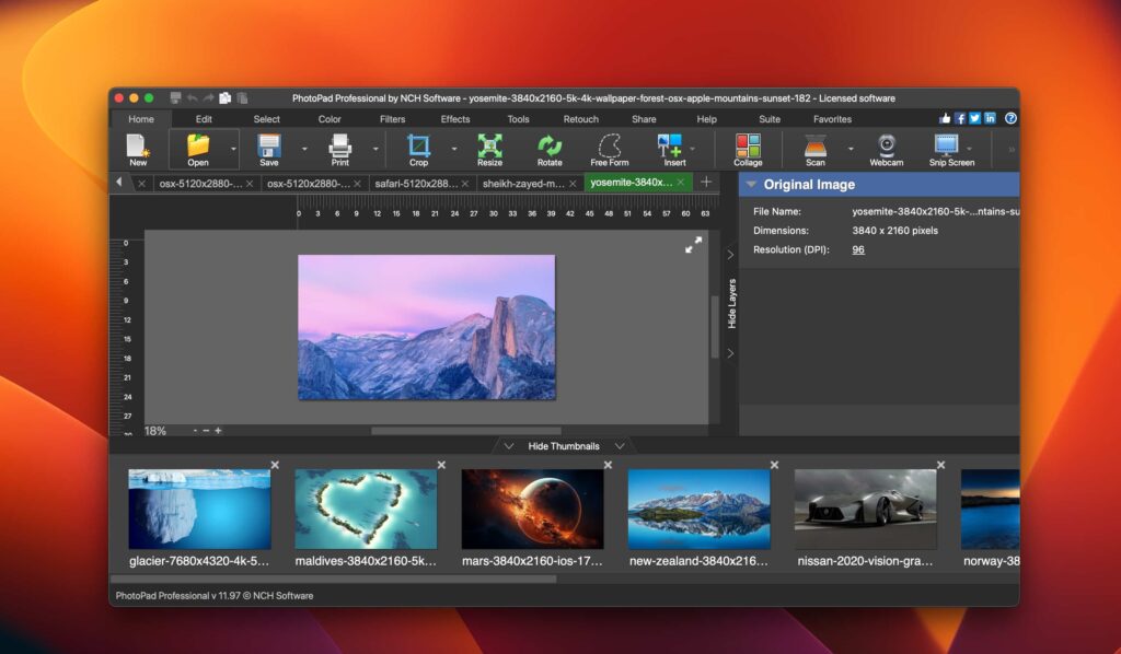 图片[1]-NCH PhotoPad for Mac  v11.97注册版 照片编辑软件-Mac软件免费下载-Mac良选