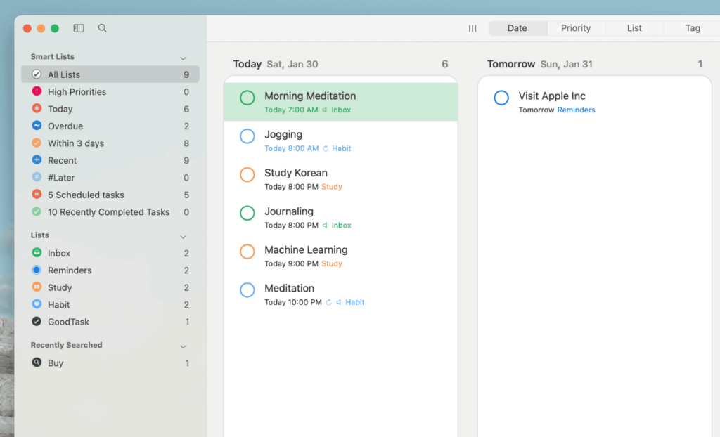 图片[2]-GoodTask for Mac v7.7 中文破解版 任务管理提醒工具-Mac软件免费下载-Mac良选