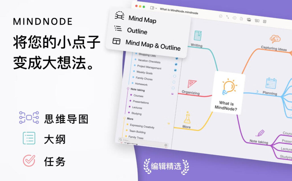 图片[2]-MindNode for mac v2024.5 中文激活版 思维导图软件-Mac软件免费下载-Mac良选