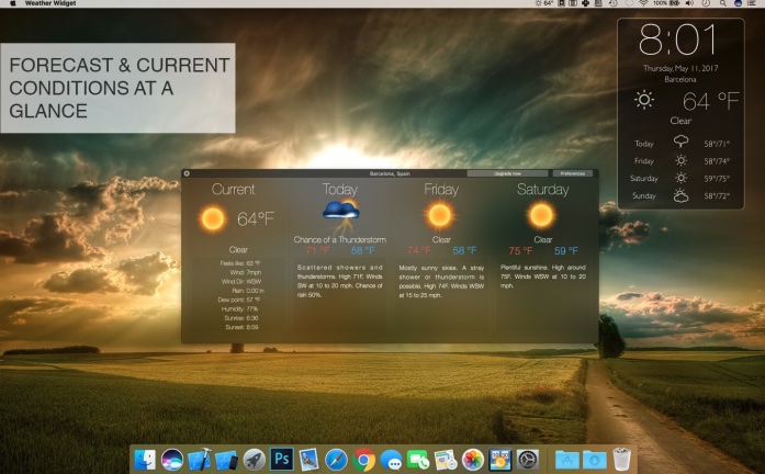 图片[2]-Weather Widget free for Mac v5.1.1激活版 时尚的天气预报软件-Mac软件免费下载-Mac良选