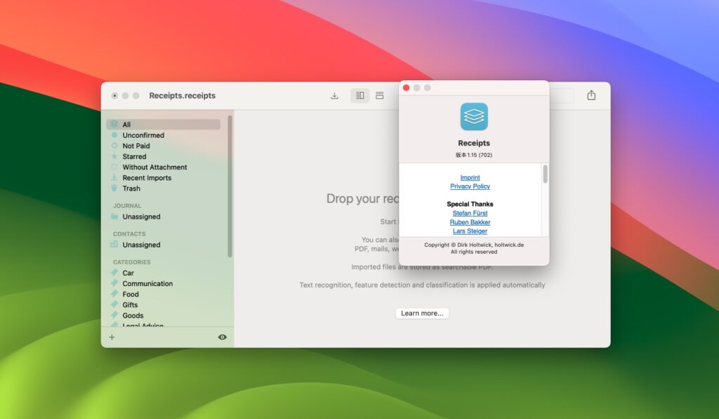 图片[1]-Receipts for Mac v1.15免激活版 财务管理软件-Mac软件免费下载-Mac良选