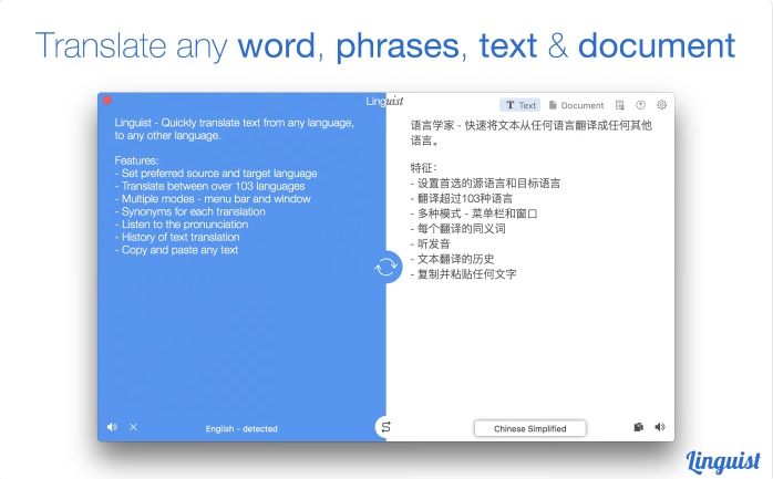 图片[5]-语言学家：立即翻译Linguist  for mac v3.3 mac破解版语言翻译工具 支持110+语言-Mac软件免费下载-Mac良选