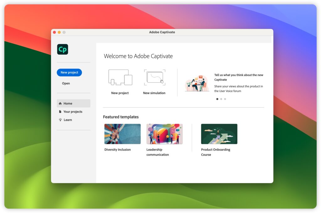 图片[1]-Adobe Captivate for Mac v12.2.0.19 屏幕录制演示软件 激活版-Mac软件免费下载-Mac良选