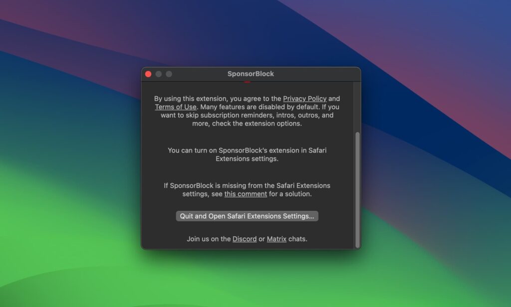 图片[2]-SponsorBlock for YouTube for Mac v5.7.0激活版(跳过youtube赞助商广告)-Mac软件免费下载-Mac良选