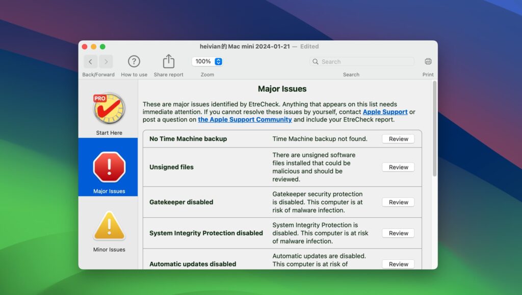 图片[1]-EtreCheckpro for mac v6.8.4激活版 快速查看硬件信息-Mac软件免费下载-Mac良选