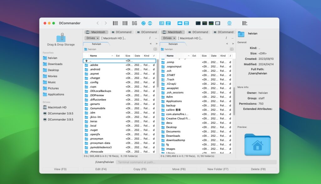 图片[1]-DCommander v3.9.8 破解版 – 双窗格文件资源管理器-Mac软件免费下载-Mac良选