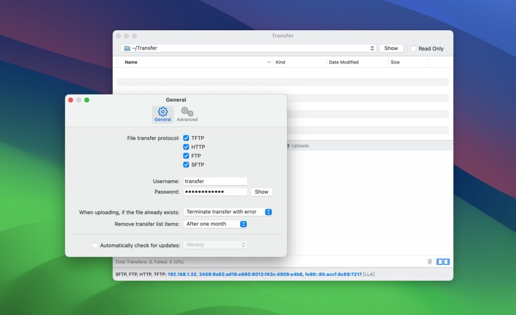 图片[1]-Transfer for mac v2.2.3 激活版 TFTP服务器-Mac软件免费下载-Mac良选