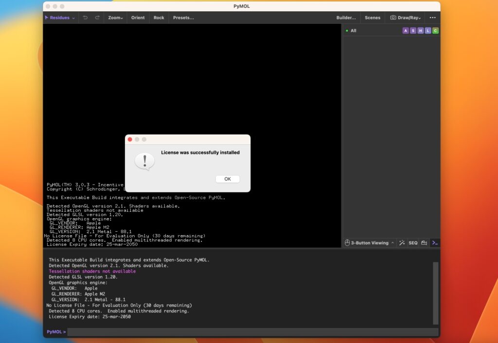 图片[6]-schrodinger PyMOL for mac v3.0.3激活版 生物分子结构可视化和模拟软件-Mac软件免费下载-Mac良选