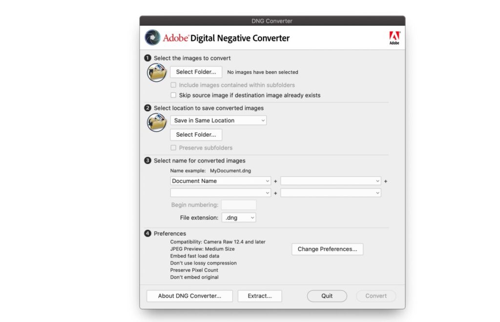图片[1]-DNG Converter for Mac v17.2 中文免费版 DNG格式转换器-Mac软件免费下载-Mac良选