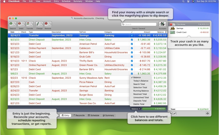 图片[2]-CheckBook Pro for mac v2.7.32激活版 优秀的个人理财管理软件-Mac软件免费下载-Mac良选