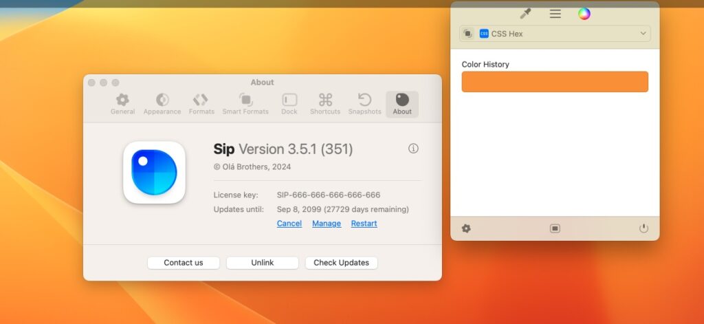 图片[1]-Sip for mac v4.0 英文激活版「强大的屏幕取色软件」-Mac软件免费下载-Mac良选