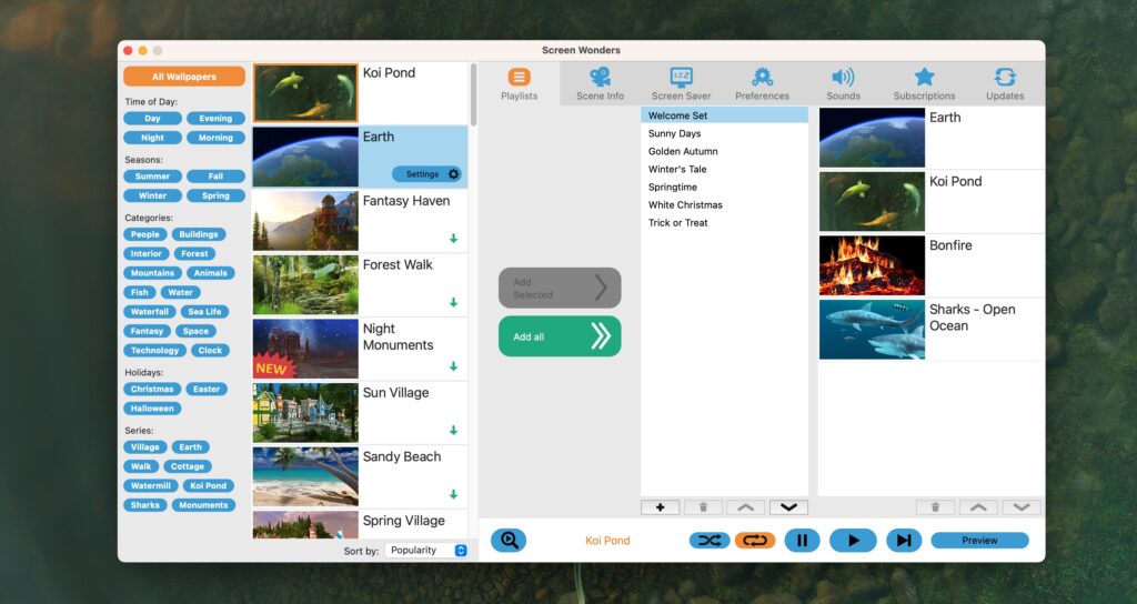 图片[1]-Screen Wonders v3.4.0 破解版 高质量的动态视频壁纸-Mac软件免费下载-Mac良选