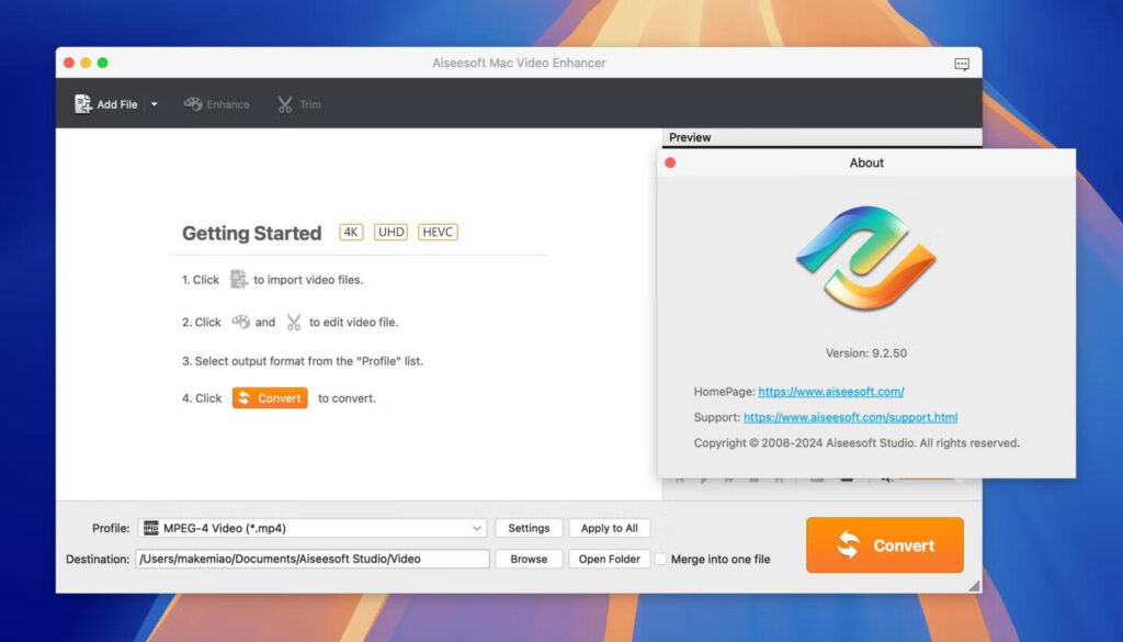 图片[1]-Aiseesoft Mac Video Enhancer for Mac v9.2.50免激活版 视频增强软件-Mac软件免费下载-Mac良选