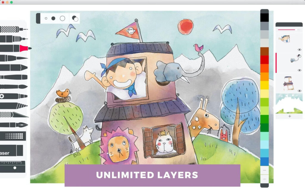 图片[4]-Tayasui Sketches Pro for Mac v6.5激活版 简易绘图工具-Mac软件免费下载-Mac良选