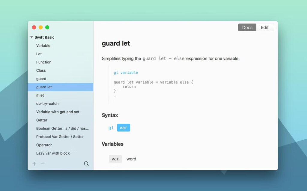 图片[1]-TeaCode for Mac v1.1.3 激活版 快速编写代码工具-Mac软件免费下载-Mac良选