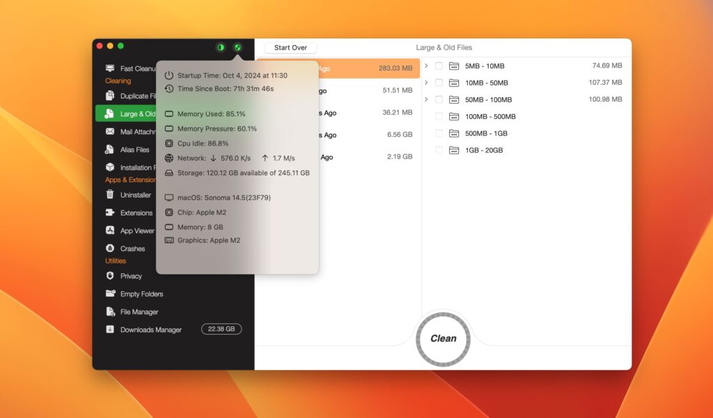 图片[2]-OS Cleaner Pro v11.6.32 破解版   轻量系统优化清理工具-Mac软件免费下载-Mac良选