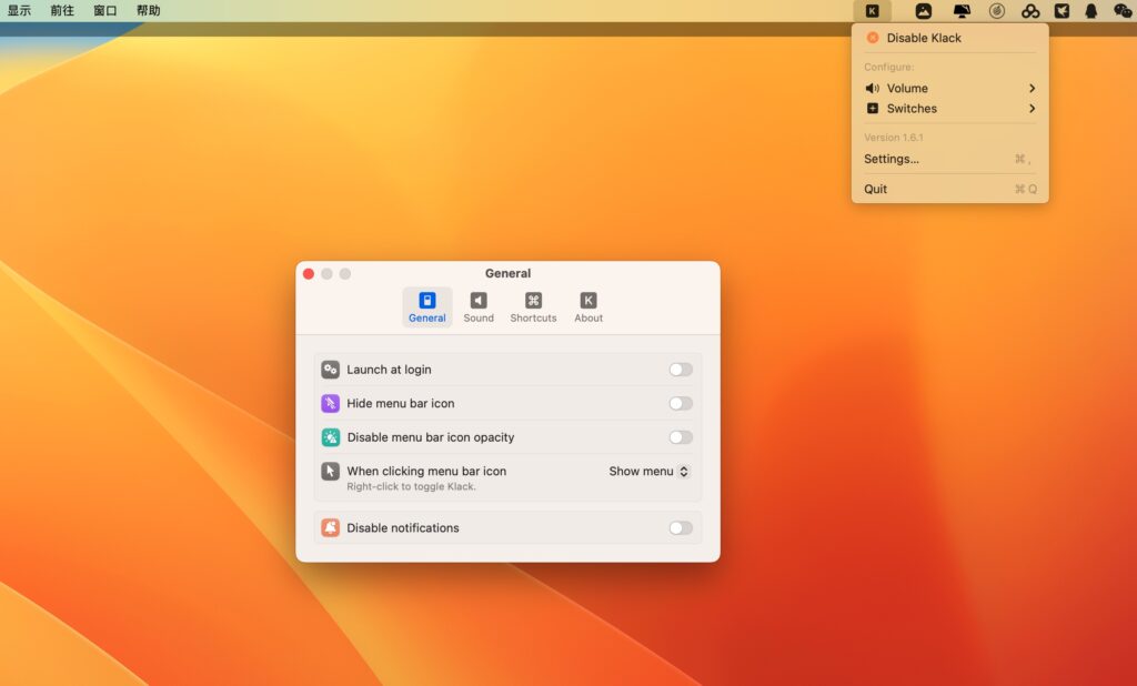 图片[1]-Klack for Mac v1.6.1 英文版 键盘打字音效软件-Mac软件免费下载-Mac良选