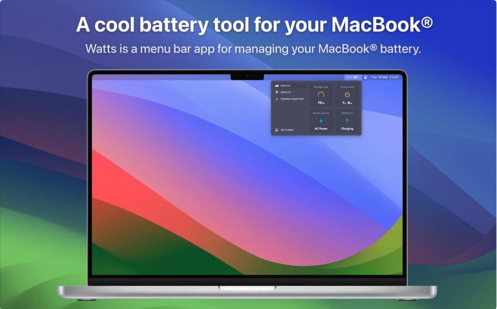 图片[2]-Watts for mac v3.0.0 激活版 电池管理软件-Mac软件免费下载-Mac良选