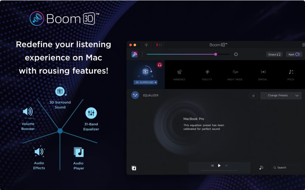 图片[1]-Boom 3D for Mac v2.2.5 中文版- 超强3D环绕音效增强及播放工具-Mac软件免费下载-Mac良选