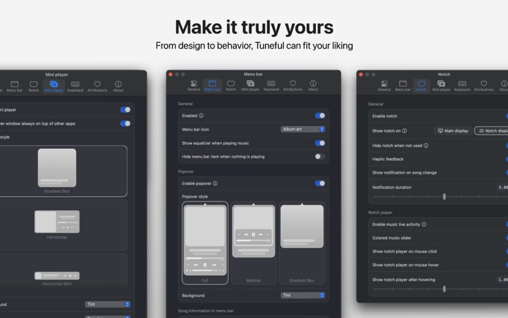 图片[6]-Tuneful for Mac v2.5.0 菜单栏或迷你播放器窗口控制音乐-Mac软件免费下载-Mac良选