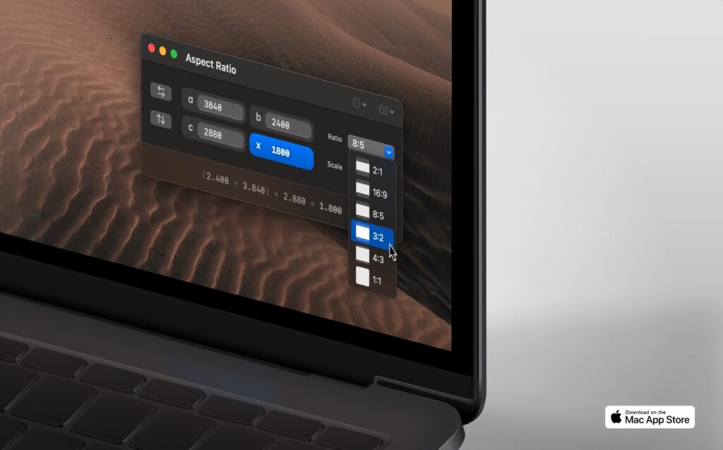 图片[1]-Aspect Ratio X for Mac v2.25 激活版 数学计算软件-三分法则-Mac软件免费下载-Mac良选