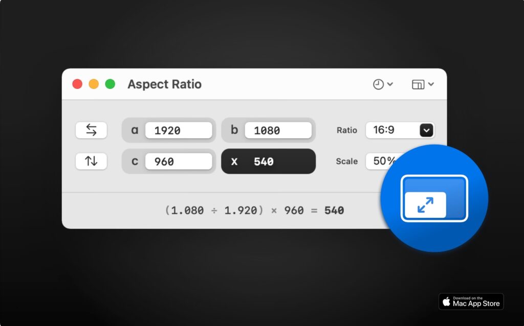 图片[2]-Aspect Ratio X for Mac v2.25 激活版 数学计算软件-三分法则-Mac软件免费下载-Mac良选
