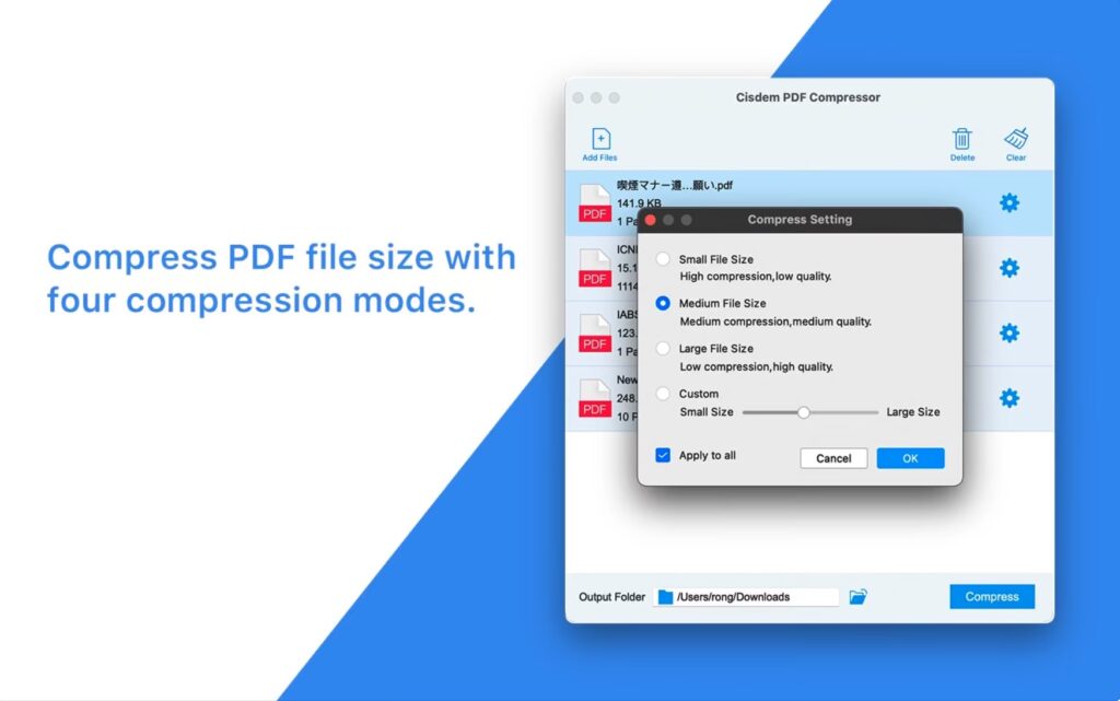 图片[2]-Cisdem PDF Compressor for Mac v5.2.0 英文激活版 PDF文档压缩工具-Mac软件免费下载-Mac良选