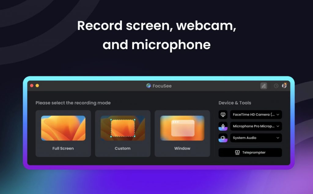 图片[2]-FocuSee for Mac v2.0.0 中文版 屏幕录制编辑&画面自动缩放特效-Mac软件免费下载-Mac良选