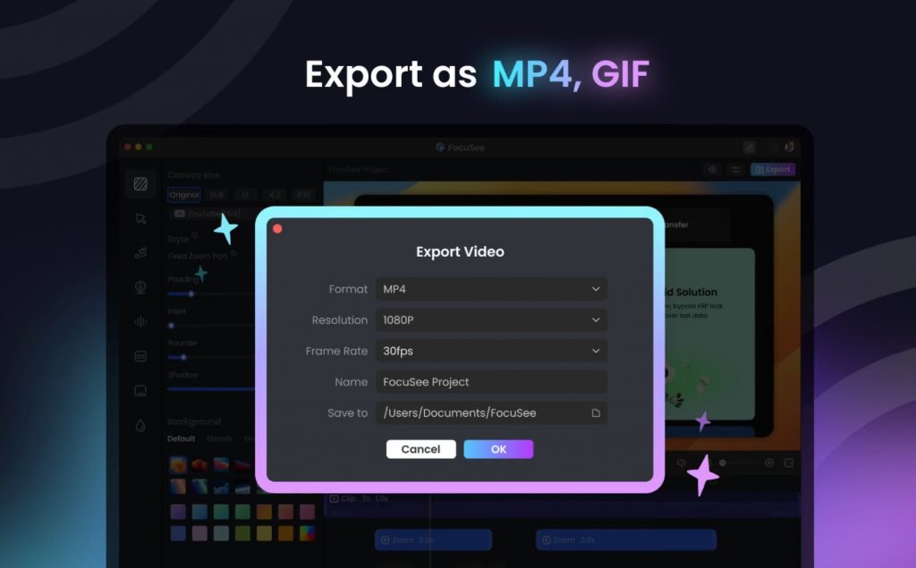 图片[6]-FocuSee for Mac v2.0.0 中文版 屏幕录制编辑&画面自动缩放特效-Mac软件免费下载-Mac良选