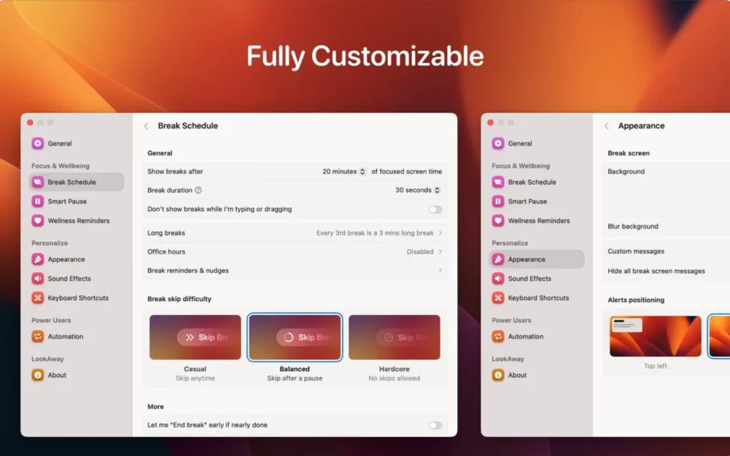 图片[4]-LookAway for Mac v2.0.1 定时提醒休息，保护视力 - Mac软件免费下载-Mac良选-Mac软件免费下载-Mac良选