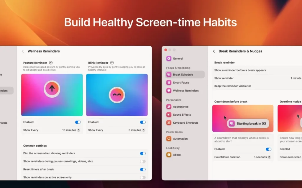 图片[6]-LookAway for Mac v2.0.1 定时提醒休息，保护视力 - Mac软件免费下载-Mac良选-Mac软件免费下载-Mac良选