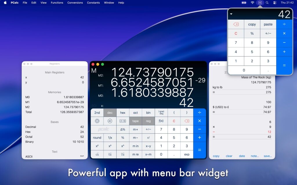 图片[1]-PCalc for Mac v4.11.2 免激活版 好用的科学计算器-Mac软件免费下载-Mac良选
