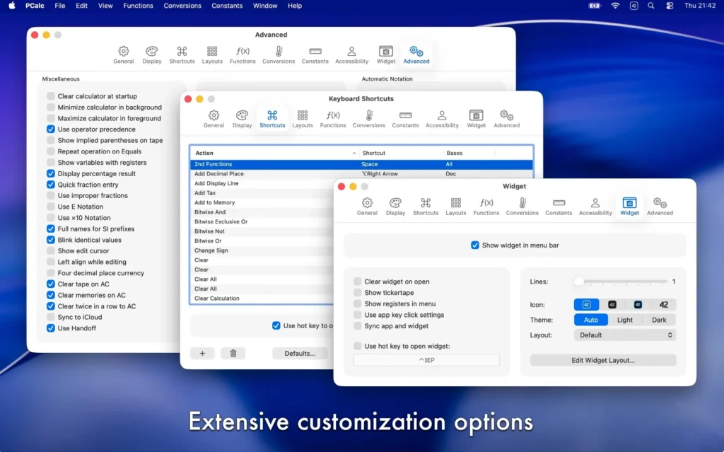 图片[5]-PCalc for Mac v4.11免激活版 好用的科学计算器 - Mac软件免费下载-Mac良选-Mac软件免费下载-Mac良选
