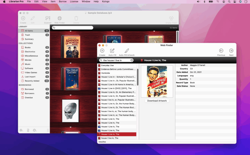 图片[3]-Librarian Pro Mac v8.0.5 英文激活版 多媒体信息管理工具-Mac软件免费下载-Mac良选